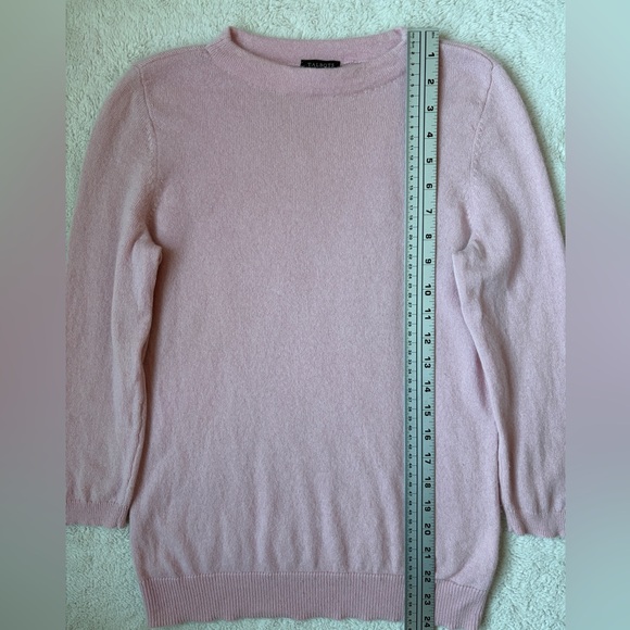 Talbots Cashmere Pink Crew Neck Sweater Women Size Medium Petite - Picture 4 of 7